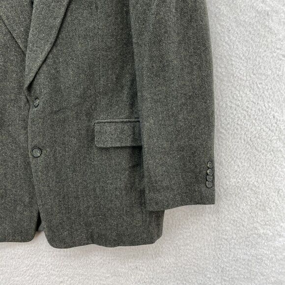 Vintage Ron Chereskin Blazer Mens 41R Green Tweed Camelhair Corpcore Jacket - Picture 7 of 13